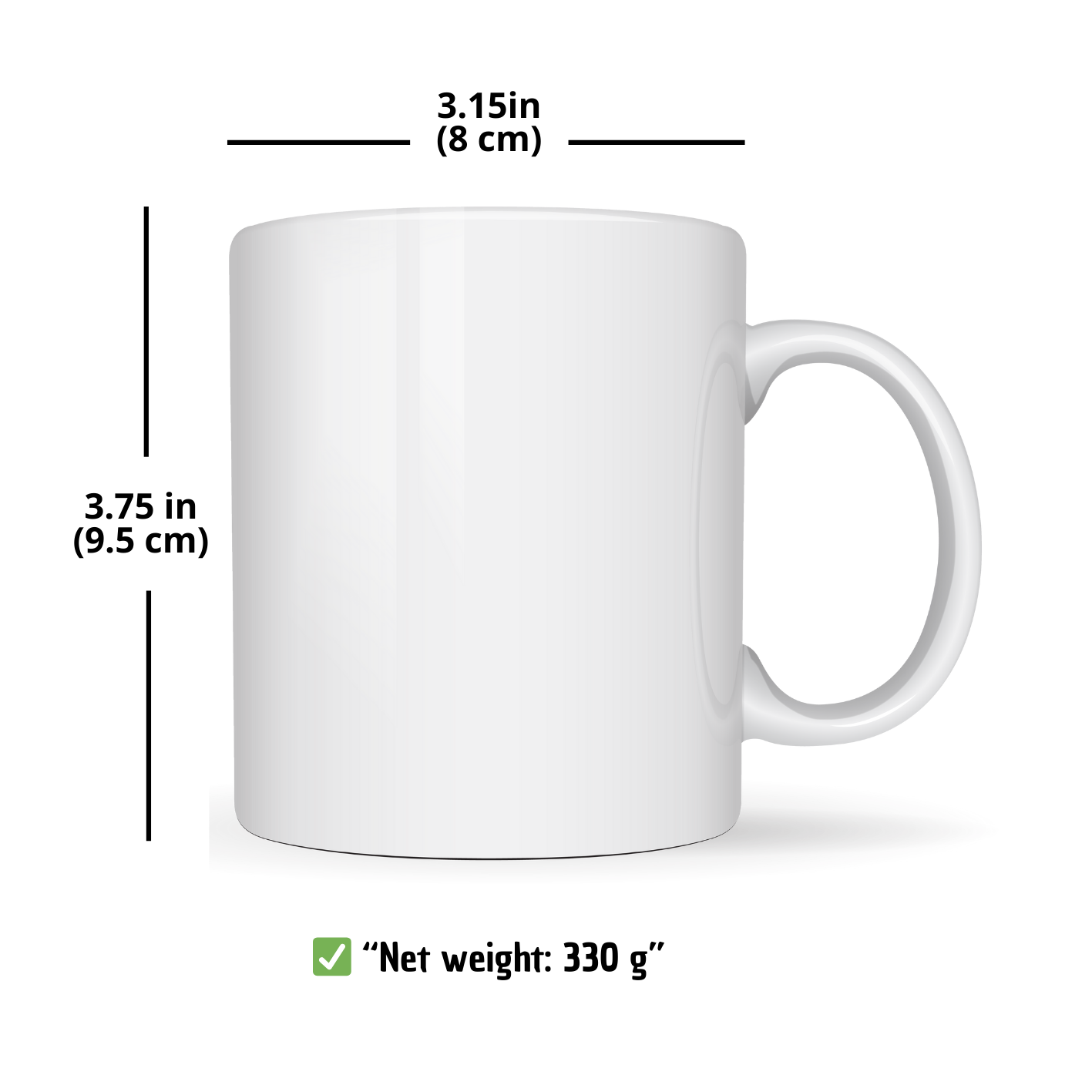 Personalized Ceramic Brand Mugs (12 oz)